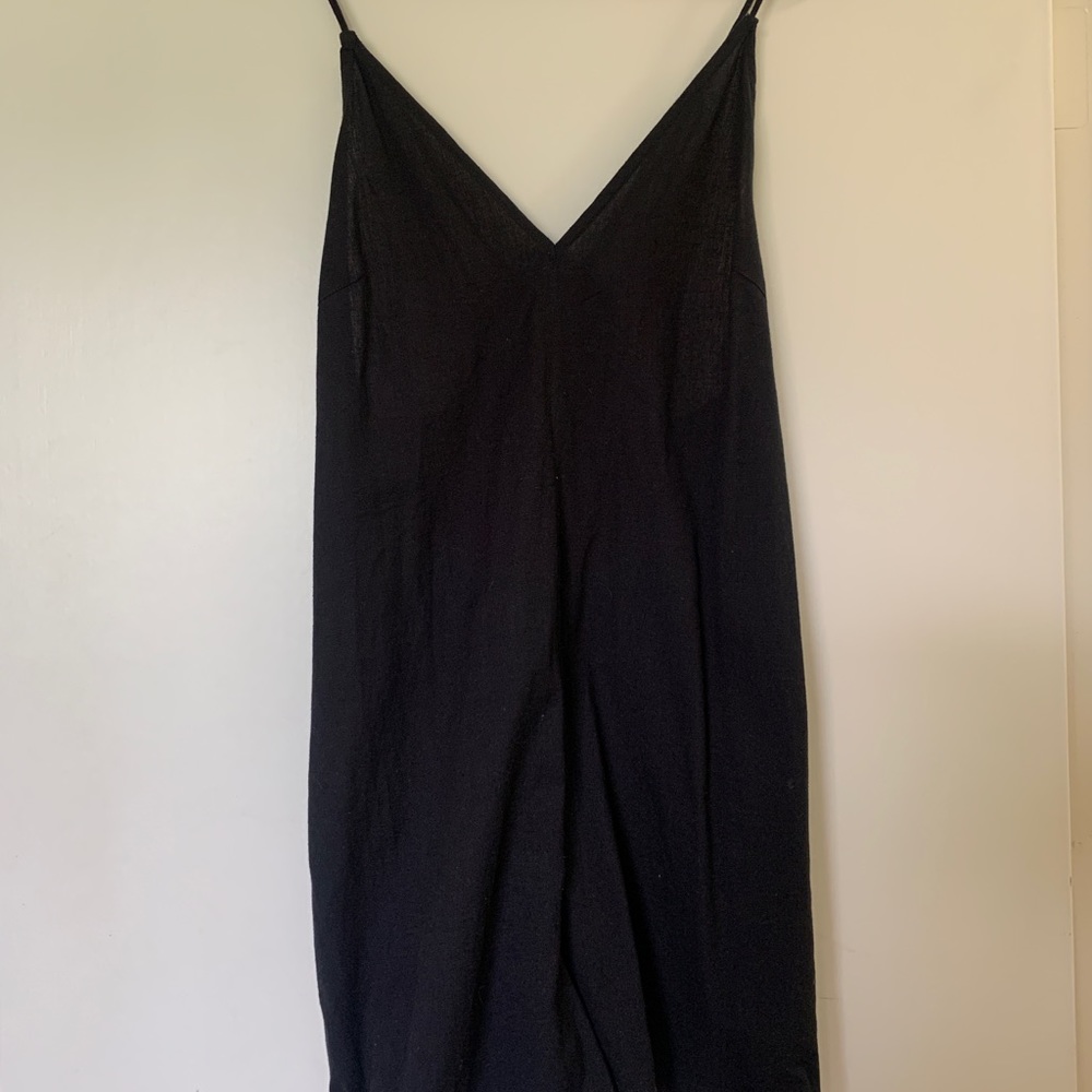 Linen romper with criss-cross back detail BNWT